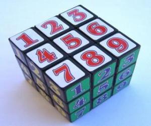 yapboz Rubik Küpü ile sayı